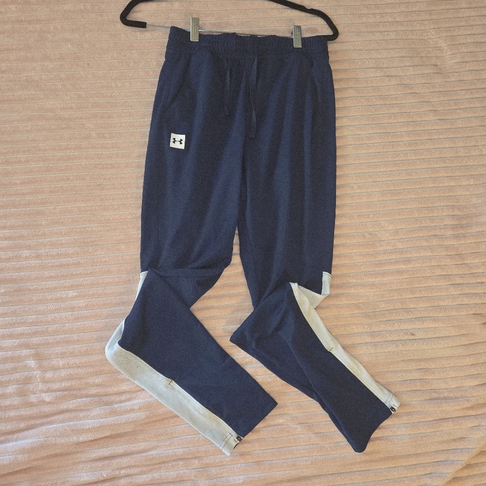 UNDER ARMOUR Men’s Vital Taper Woven Pants Navy Blue Medium